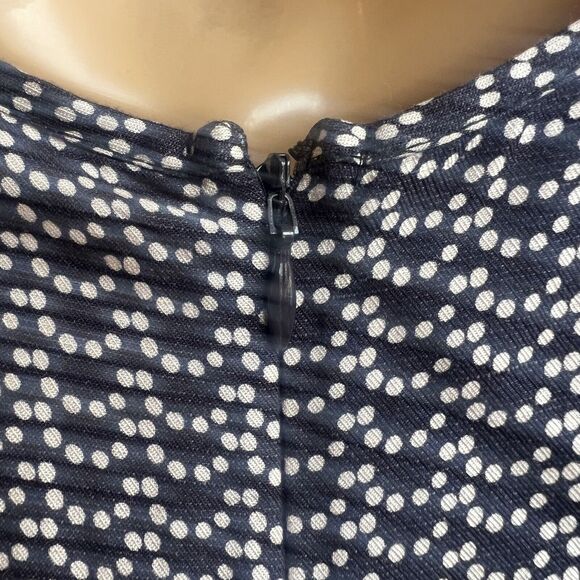 Maeve Anthropologie Navy White Nilaya Flare Pockets Balloon Sleeve Tunic Dress S - Picture 9 of 16